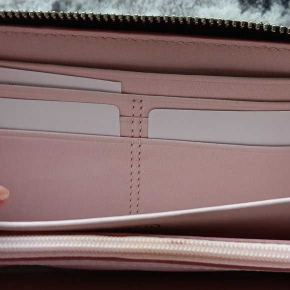 COACH leather zip around wallet - Picture 4 of 9